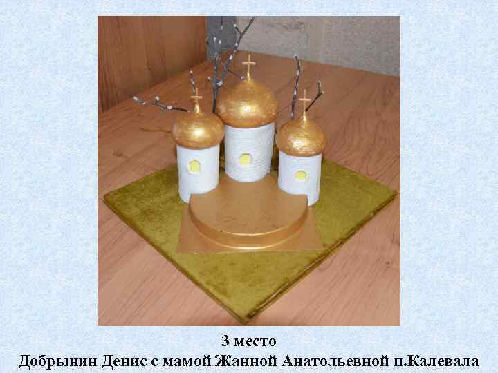 3 место Добрынин Денис с мамой Жанной Анатольевной п. Калевала 