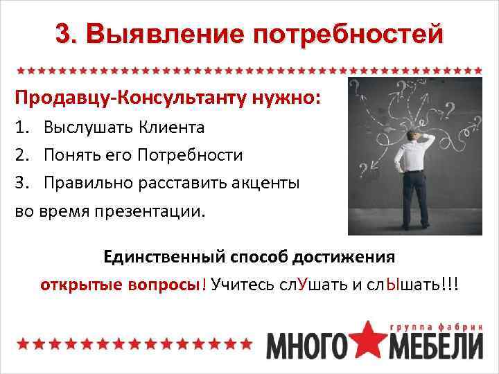 Тест определения потребностей