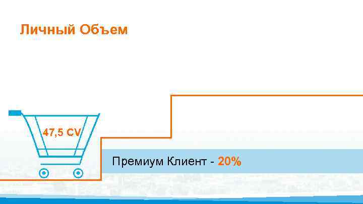 Личный Объем 47, 5 CV Премиум Клиент - 20% 