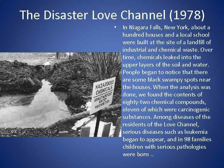 The Disaster Love Channel (1978) • In Niagara Falls, New York, about a hundred