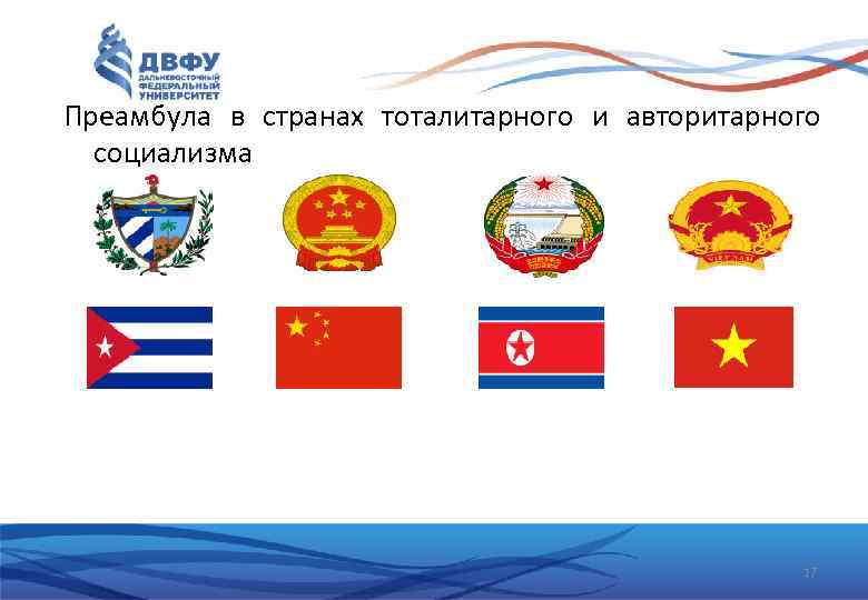 Преамбула в странах тоталитарного и авторитарного социализма 17 