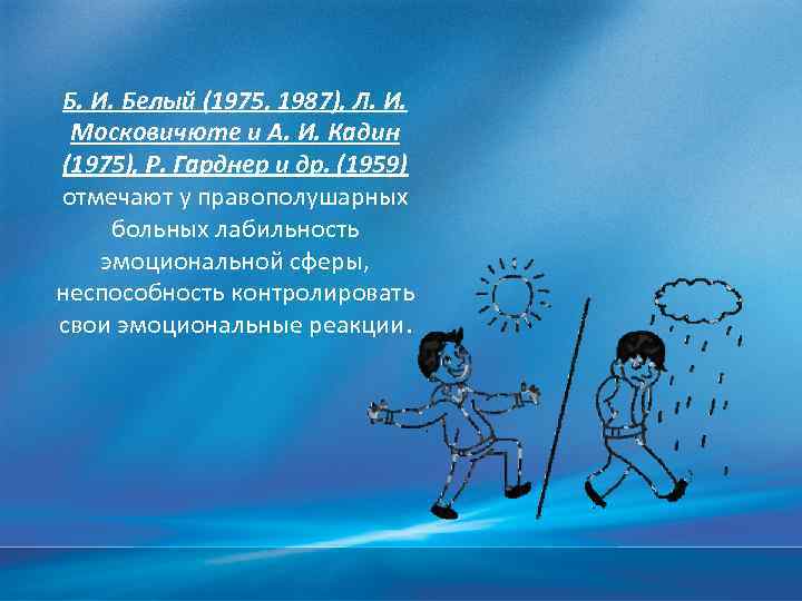 Б. И. Белый (1975, 1987), Л. И. Московичюте и А. И. Кадин (1975), Р.