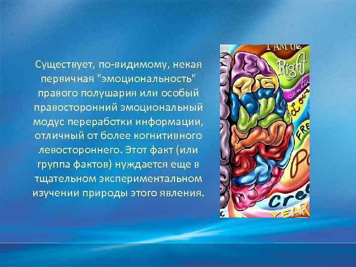 Существует, по-видимому, некая первичная 