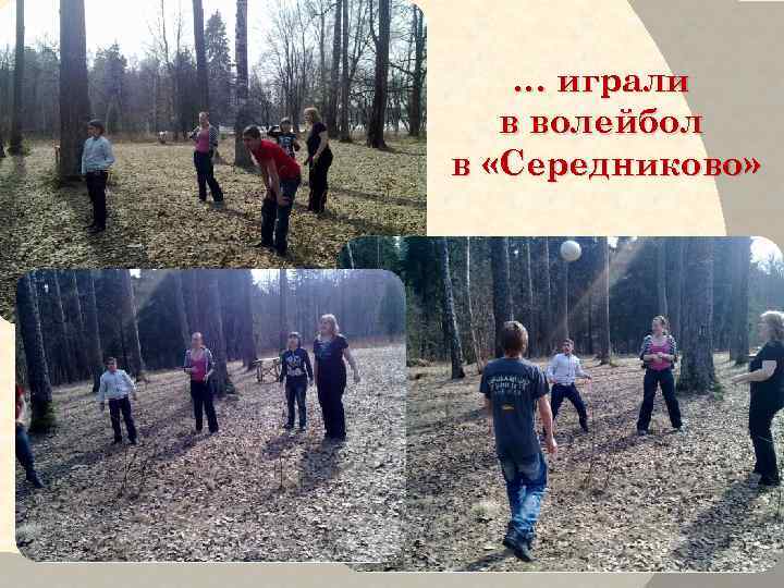 … играли в волейбол в «Середниково» 