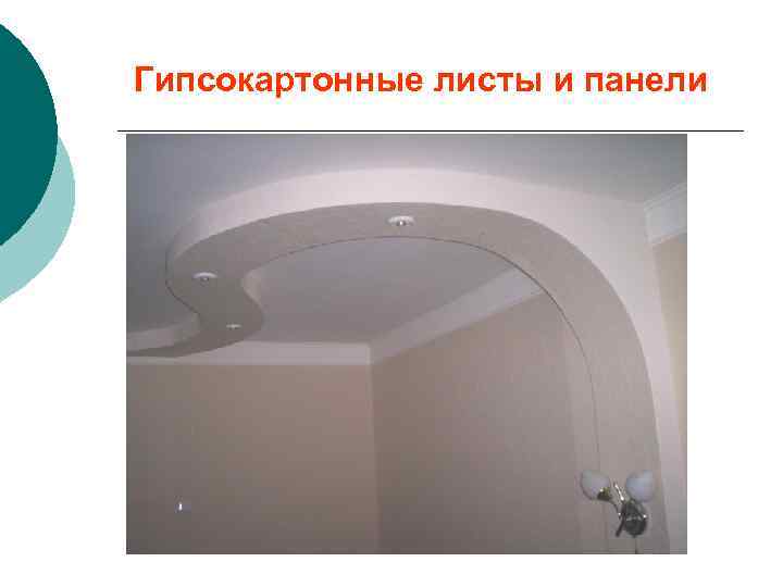 Гипсокартонные листы и панели 