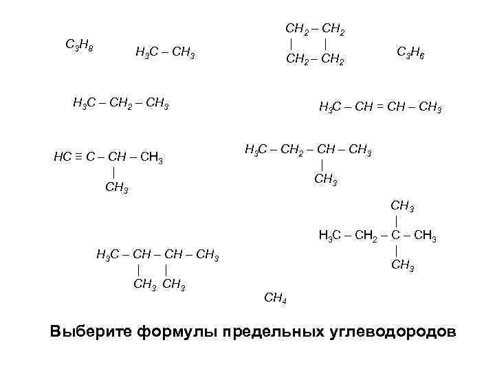 План конспект предельные углеводороды