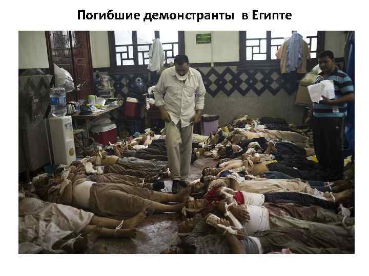 Погибшие демонстранты в Египте 