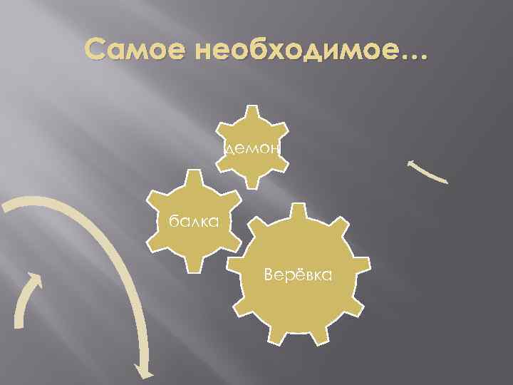 Самое необходимое… демон балка Верёвка 