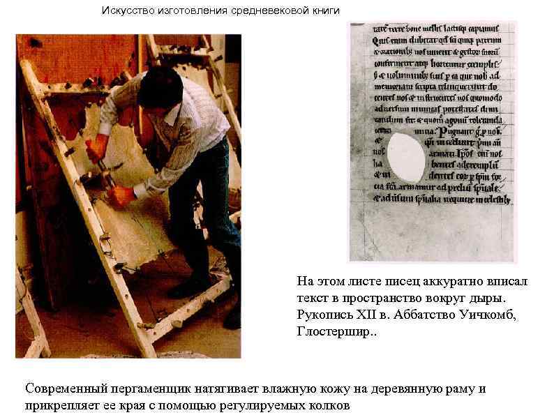 Искусство изготовления средневековой книги На этом листе писец аккуратно вписал текст в пространство вокруг