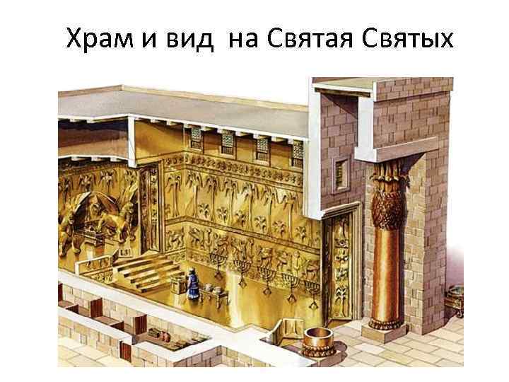 Храм и вид на Святая Святых 