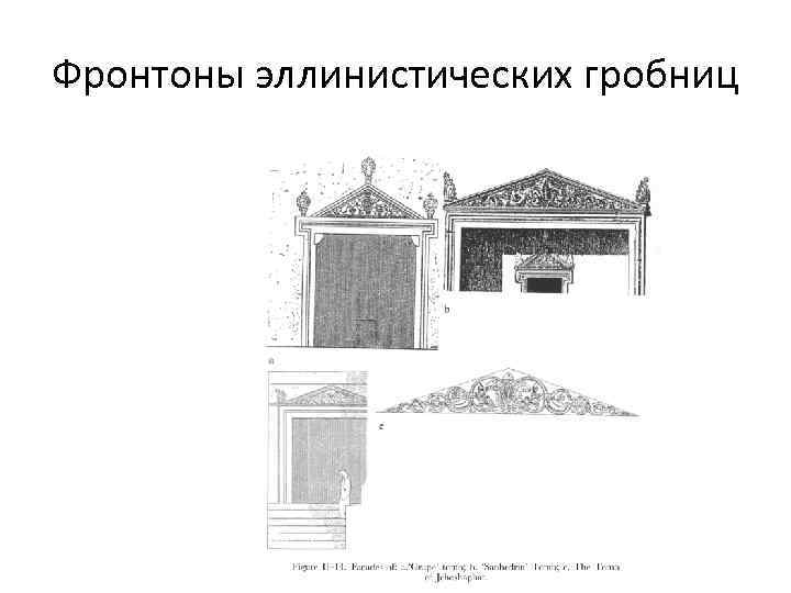 Фронтоны эллинистических гробниц 