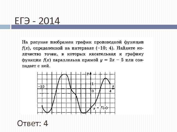 ЕГЭ - 2014 Ответ: 4 