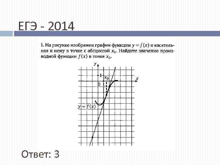 ЕГЭ - 2014 Ответ: 3 