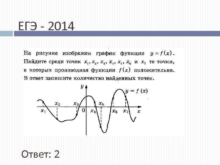 ЕГЭ - 2014 Ответ: 2 