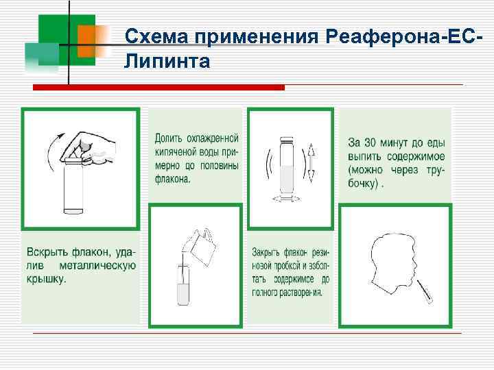 Схема применения Реаферона-ЕСЛипинта 