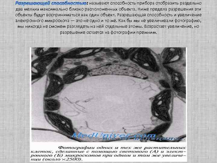 : называют способность прибора отобразить раздельно два мелких максимально близко расположенных объекта. Ниже предела