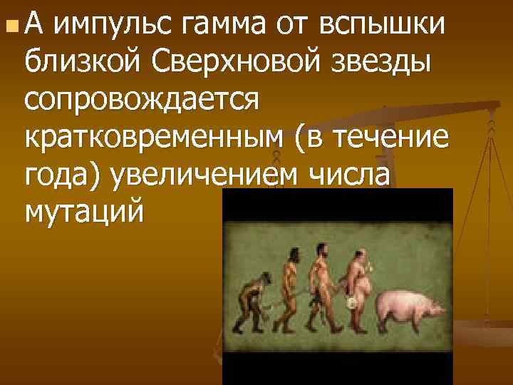 n А импульс гамма от вспышки близкой Сверхновой звезды сопровождается кратковременным (в течение года)