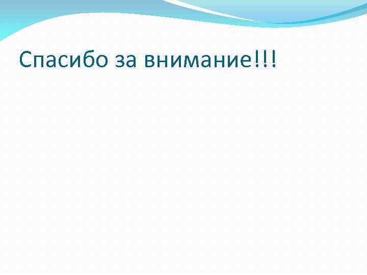 Спасибо за внимание!!! 