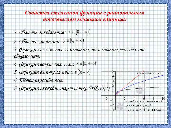 Показатель степенной функции