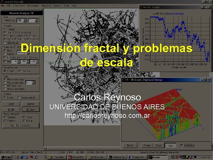 Dimensión fractal y problemas de escala Carlos Reynoso UNIVERSIDAD DE BUENOS AIRES http: //carlosreynoso.