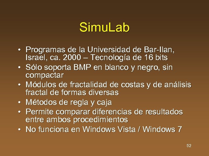 Simu. Lab • Programas de la Universidad de Bar-Ilan, Israel, ca. 2000 – Tecnología