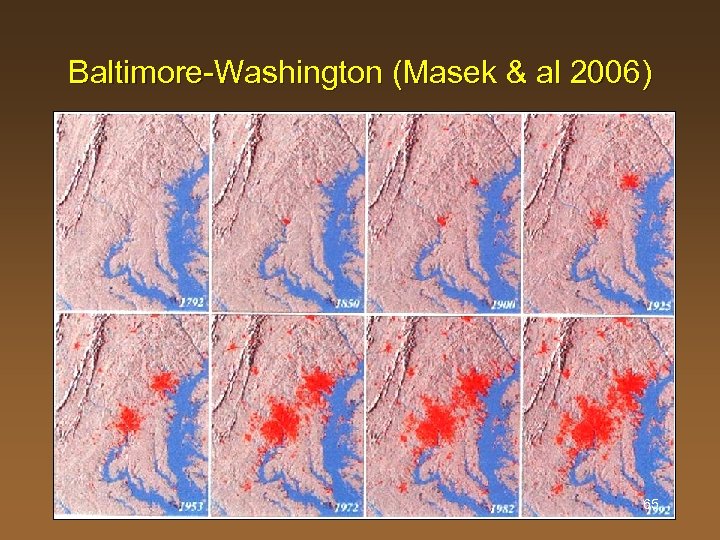 Baltimore-Washington (Masek & al 2006) 65 