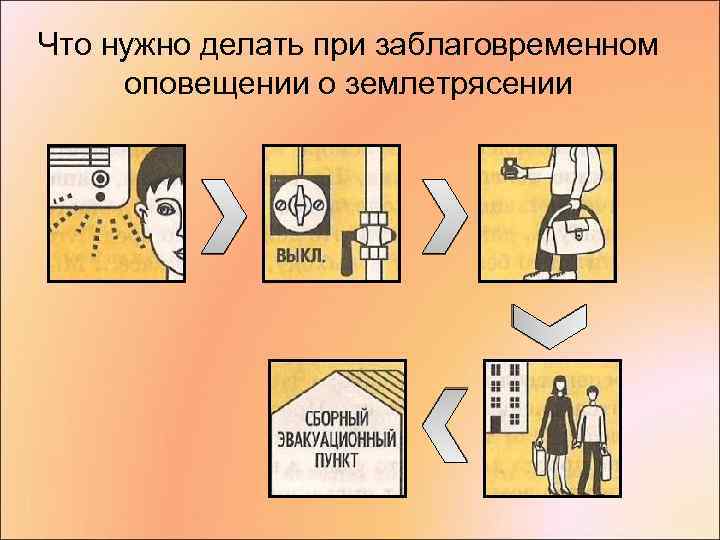 Что нужно делать при заблаговременном оповещении о землетрясении 