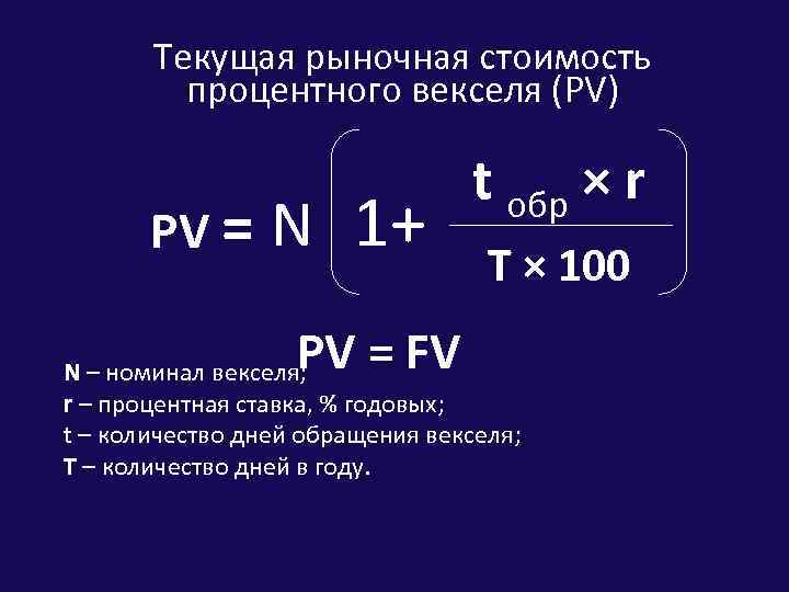 Определить номинальную. Рыночная стоимость векселя. Текущая стоимость векселя. Определить текущую стоимость векселя. Текущая стоимость векселя формула.