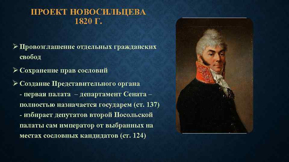 Согласно проекту первой русской конституции 1820 г россия превращалась в