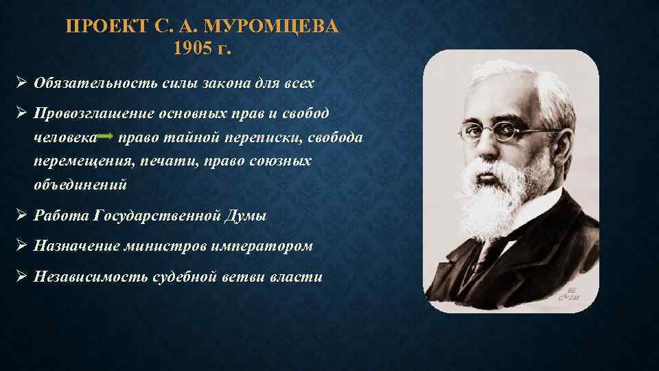 Идея конституции. Сергей Андреевич Муромцев (1850—1910). Сергей Андреевич Муромцев. Муромцев социологическая теория права. С А Муромцев основные идеи.