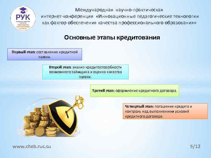 Международная научно-практическая интернет-конференция «Инновационные педагогические технологии как фактор обеспечения качества профессионального образования» Основные этапы