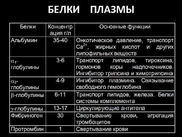 БЕЛКИ ПЛАЗМЫ 
