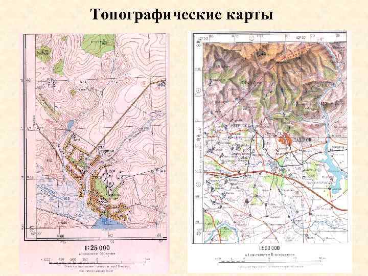 Топографические карты 