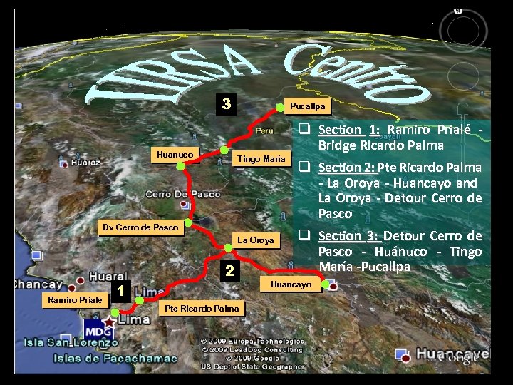 3 Huanuco Pucallpa Tingo María Dv Cerro de Pasco La Oroya 2 Ramiro Prialé