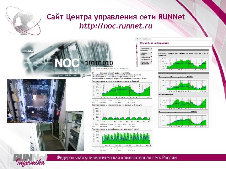 Сайт Центра управления сети RUNNet http: //noc. runnet. ru 