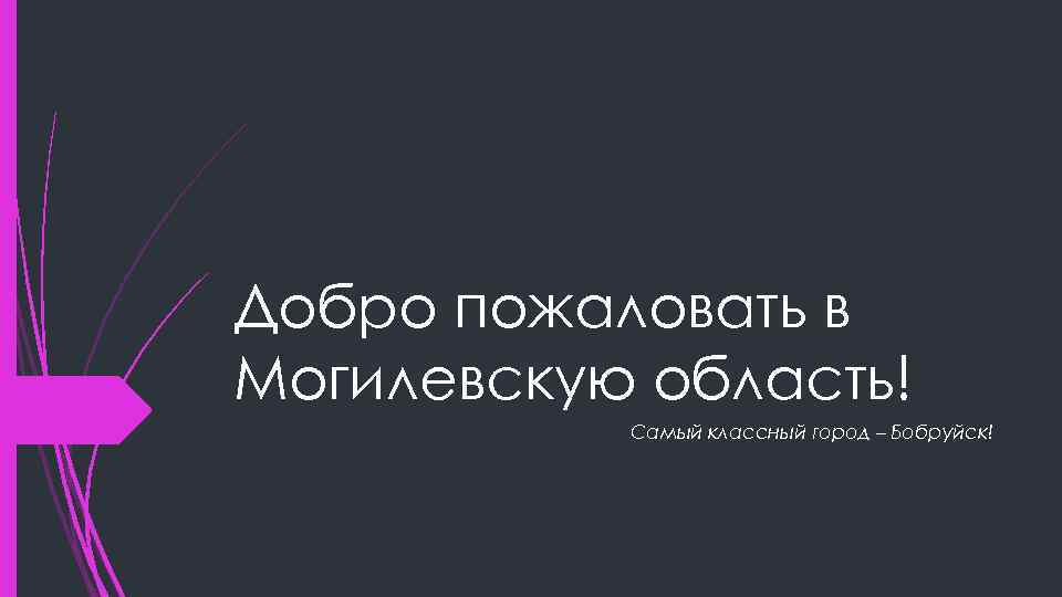 Добро пожаловать в Могилевскую область! Самый классный город – Бобруйск! 