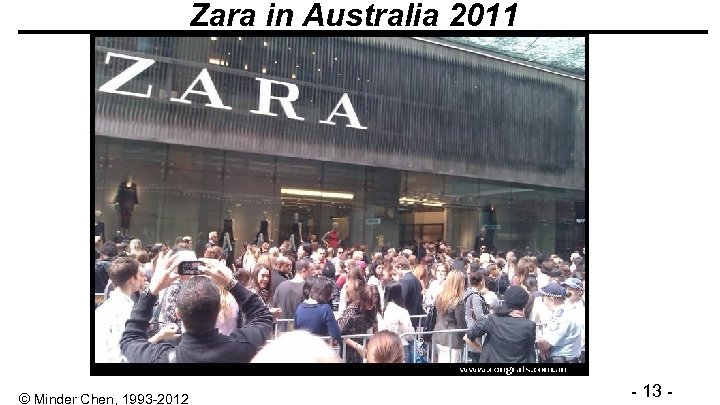 Zara in Australia 2011 © Minder Chen, 1993 -2012 - 13 - 