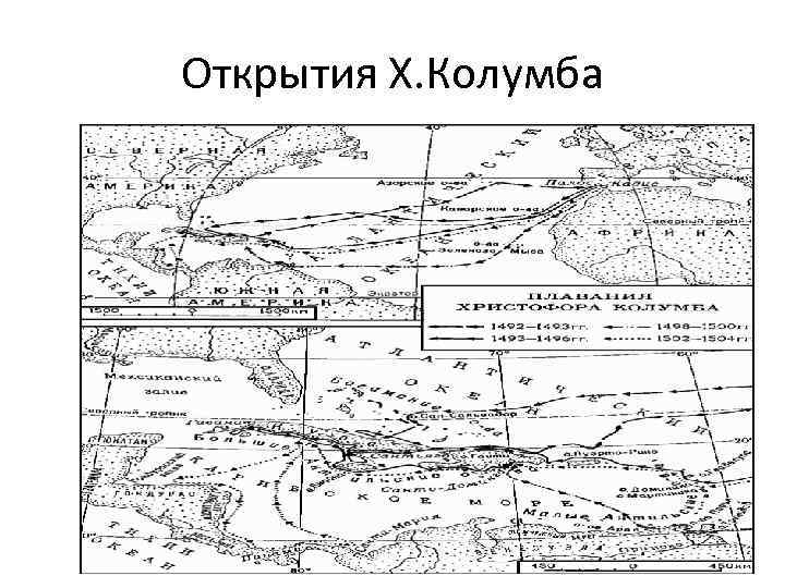 Открытия Х. Колумба 