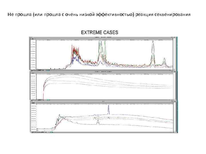 Не прошла (или прошла с очень низкой эффективностью) реакция секвенирования 