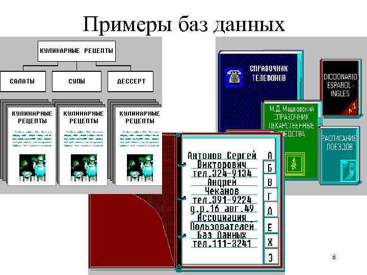 Примеры баз данных 6 