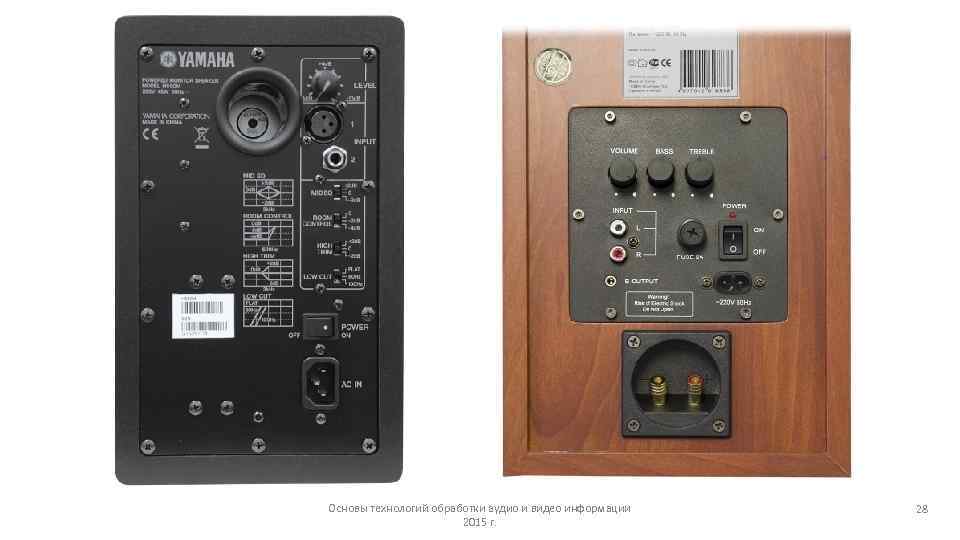 Основы технологий обработки аудио и видео информации 2015 г. 28 