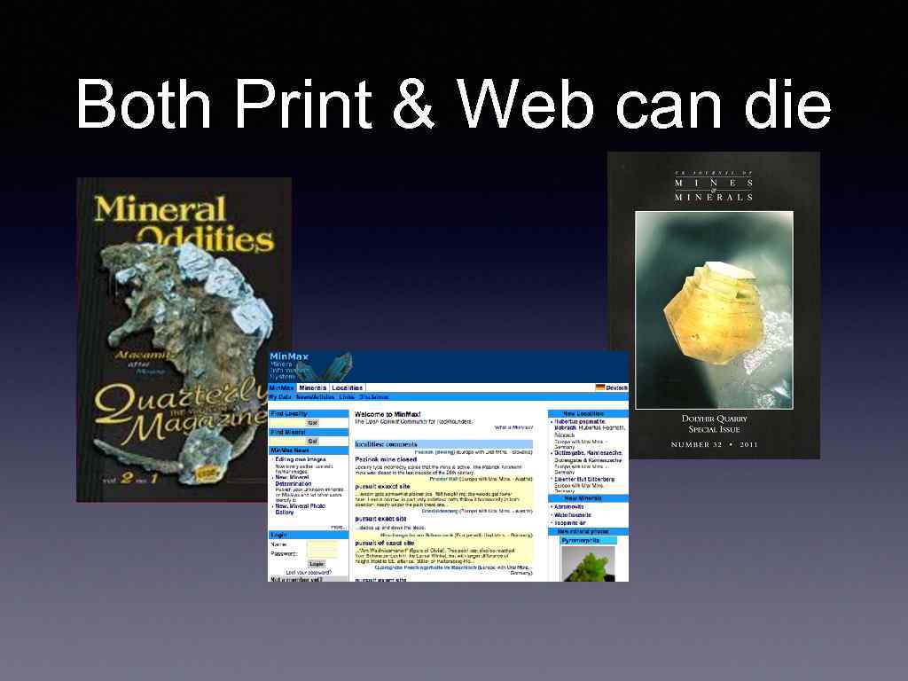 Both Print & Web can die 