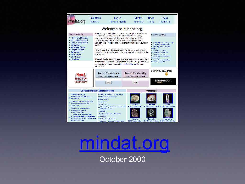 mindat. org October 2000 