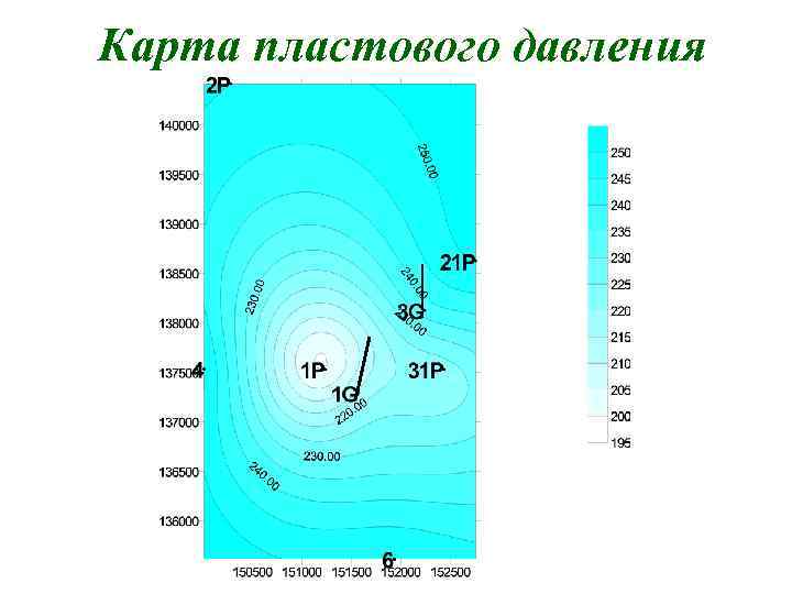 Карта пластового давления 