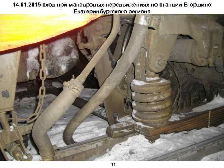 14. 01. 2015 сход при маневровых передвижениях по станции Егоршино Екатеринбургского региона 11 