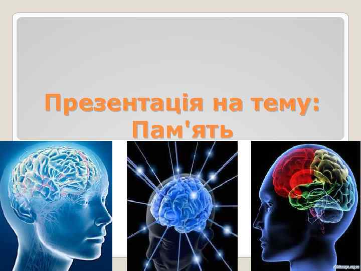 Презентація на тему: Пам'ять 