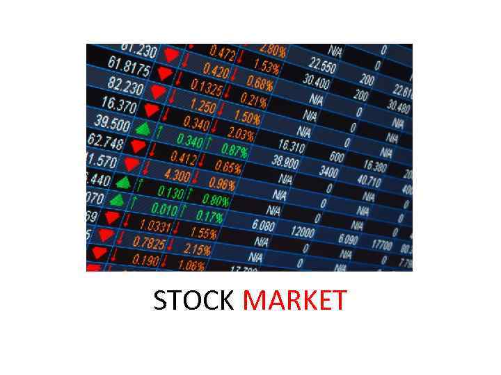 STOCK MARKET 