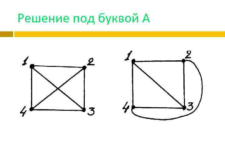 Решение под буквой А 