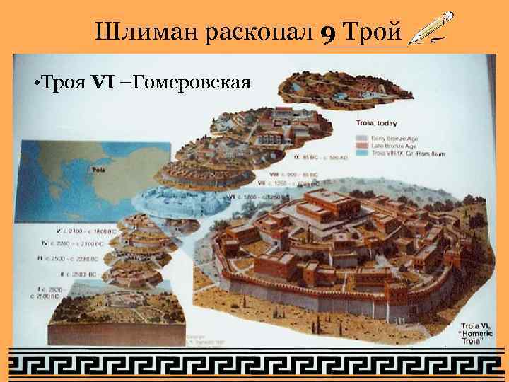 Шлиман раскопал 9 Трой • Троя VI –Гомеровская 