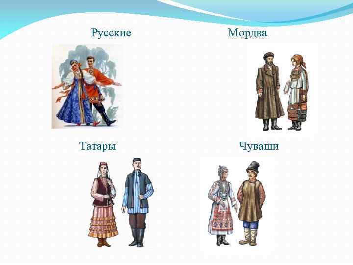 Русские Мордва Татары Чуваши 